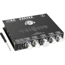 DollaTek 2.1-Kanal-Bluetooth-Verstärkerplatine, 220 W × 2+350 W, 12 V-38 V Audio-Leistungsverstärkermodul, unterstützt App-Steuerung, unterstützt USB Bluetooth 3,5 mm AUX-Eingänge S350HS