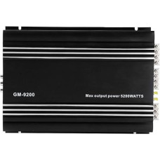 4 Channel Power Amplifier, Car Amplifier, 4 x 50 W, 4 Channel Power Amplifier, 12 V, Aluminium Alloy, Car Hi-Fi Stereo Amplifier, Car System, Stereo Amp, Black