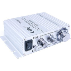 DollaTek LP-2024A+ Hi-Fi Stereo Power Amplifier Digital Amplifier 3A Power Compatible with Computers, Mobile Phones or MP3 Players DAC etc - Silver