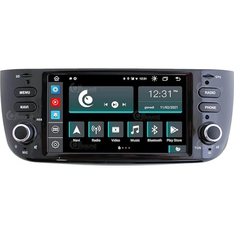 Personalised Car Radio for Fiat Punto Evo Android GPS Bluetooth WiFi USB DAB+ Touchscreen 6.2 Inch 8Core Carplay Android Car