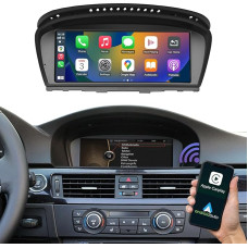 Road Top 8.8 Inch Car Radio Touchscreen Wireless CarPlay Android Car for BMW 3/5 Series E90/E91/E92/E93/E60/E61 2008-2013 Year with CIC System, Carplay Car Radio Car Stereo Multimedia Radio Receiver