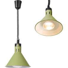 Hendi Conical pendant food warming lamp 275 mm diameter 250 W - green