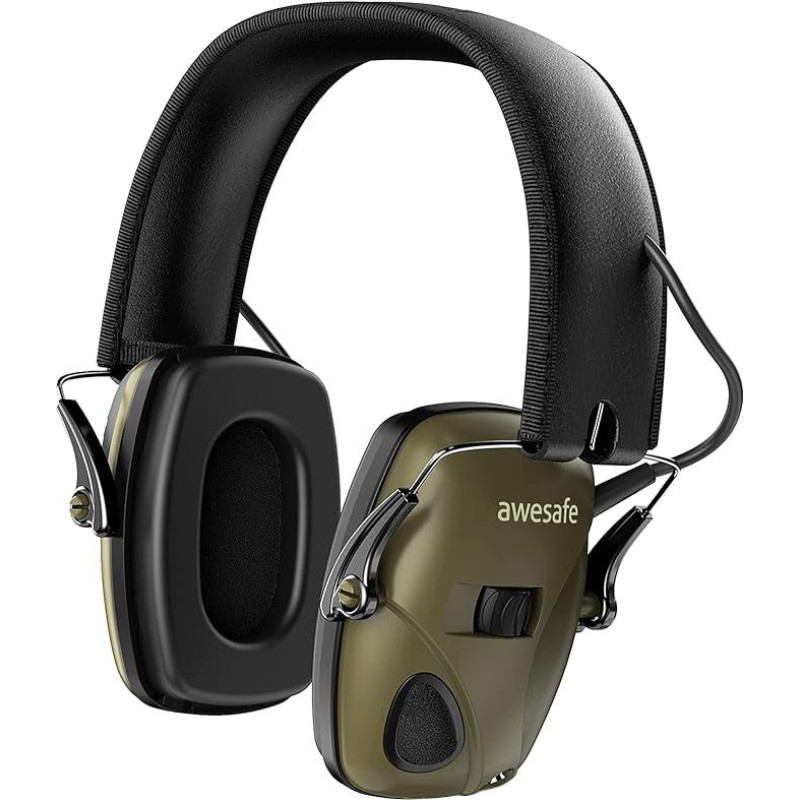 Awesafe GF01 Triukšmo mažinimo elektroniniai šaudymo antgaliai - garso stiprinimas, elektroninė klausos apsauga - NRR (triukšmo mažinimo koeficientas) 22 dB - idealiai tinka šaudymui ir medžioklei.