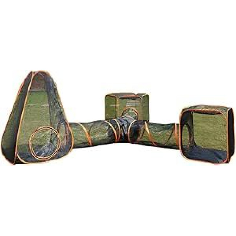 Lauko kačių aptvaras Nešiojamas didelis Pop Up naminių gyvūnėlių palapinių aptvarai Lauko buveinė Šunų aksesuaras Katė palapinė Lauko šuns patarimas Katė urvas