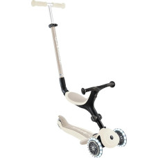 GLOBBER GO-UP Active Lights ECO 3in1 - Tretroller, Dreirad und Laufrad für Kinder - höhenverstellbares Kinderfahrzeug - 3rädrig bis 7 Jahre