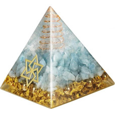 Nupuyai Chakra Healing Pyramid for Protection Copper Star by David Reiki Energy Figure for Meditation Stress Relief