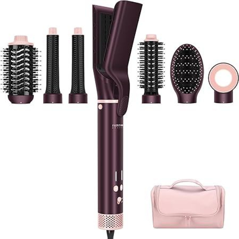 7-in-1 Airstyler, PARWIN PRO BEAUTY MaxAIR 2.0 Multi-Styler Set, Automatic Double Tension, Auto-Wrap Curling Iron, Straightener, 110,000 rpm Hair Dryer, Volume Brush, Styling, Smoothing Brush, Jasper