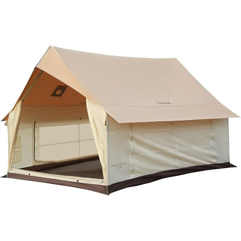 KingCamp Camping Zelt 4-5 Personen Hauszelt 210g TC 150D Oxford Gewebe PU3000mm Wasserdicht Familienzelt 8㎡ Großes Hauszelt Outdoor Zelt für Camping, Glamping, Festivals, Partys