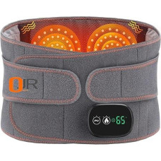 Šildomas diržas nugaros skausmui malšinti - šiluminis diržas su masažuokliu apatinės nugaros dalies, šlaunikaulio ir periodo skausmui malšinti, reguliuojami dirželiai, 3 šilumos lygiai