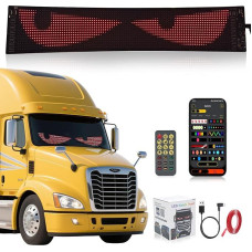 Velnio akių šviesa 120 x 595 mm, LED akių LED ekranas, LED akys sunkvežimiui, programuojamas scenarijus, lauko vakarėlis, vestuvės, Kalėdų dekoracijos