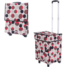 Falytemow Falytemow Falytemow Falytemow Sulankstomas daugkartinio naudojimo pirkinių vežimėlis krepšys su ratukais ir teleskopine rankena Vandeniui atsparus Oksfordo audinio sulankstomas maisto vežimėlis kelionėms namo virtuvėje