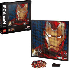 LEGO 31199 Art Marvel Studios, Geležinio žmogaus meno paveikslas, sienų meno rinkinys, suaugusiųjų konstravimo rinkinys