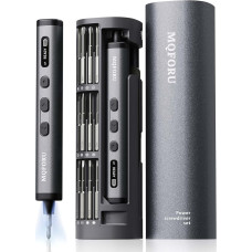 MQFORU Mini Electric Screwdriver Set, 78 in 1 Precision Electric Screwdriver with 72 Magnetic Bits, 5 Torque Settings, 4 LED Lights, for Precision Work Phone Watch Camera