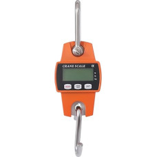 Elektroninės kranų svarstyklės, skaitmeninės pakabinamos svarstyklės, LCD ekranas, pakabinamos svarstyklės su kabliukais, 0,5 kg - 300 kg, svėrimo diapazonas, mini nešiojamos svarstyklės, skirtos sandėliams, dirbtuvėms, logistikai, žemės ūkiui, žvejybai