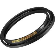 A86 V formos diržas - [86 colių vidinis ilgis x 8 mm storis x 13 mm plotis] A skerspjūvio pramoninis pavaros diržas, skirtas naudoti galios perdavimui, guminis, juodas, 40 laipsnių