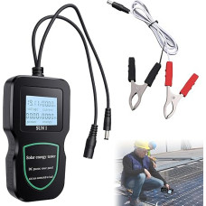 Fotovoltinių saulės kolektorių testeris, saulės kolektorių multimetras, IP67 vanduo 500 W LCD ekranas Duomenys realiuoju laiku Atnaujinti Mppt testeris, skirtas saulės kolektorių montavimui ir priežiūrai