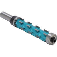 Gedourain Bündigfräser-Fräser, Hochwertiges Hartmetall-Doppellager-Spiralwerkzeug für Holzbearbeitung, 12 Mm Schaft, 75 Mm Schnittlänge, Bastler und Profis