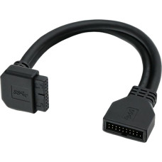 Kompiuterio korpuso USB3.0 priekinės antraštės kabelis 19 kontaktų 20 kontaktų platus suderinamumas dešiniu kampu stalinėms pagrindinėms plokštėms