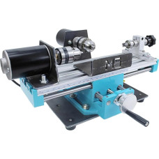 Mikro-Metalldrehmaschine, Mini-Fräsmaschine mit variabler Geschwindigkeit, hohe Präzision, Tischbohrmaschine für DIY-Holzperlen und Mini-Teileverarbeitung, 7000 U/min