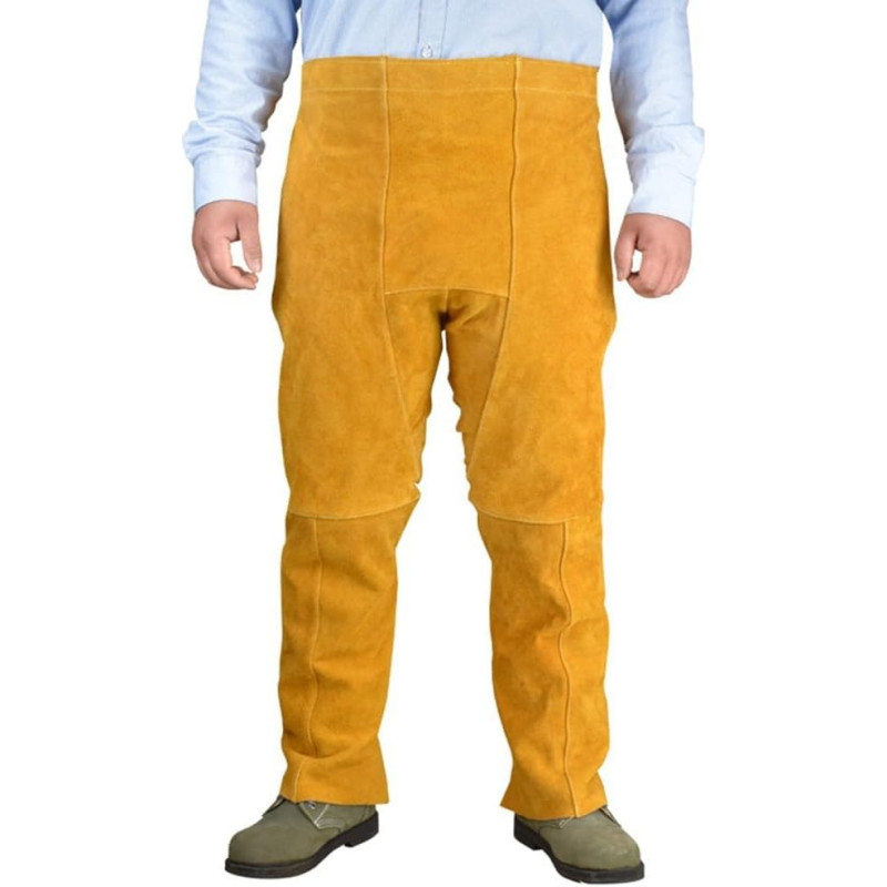 Verstellbare Schürze aus Rindsleder für Sicherheit beim Schweißen und für schwere Arbeiten mit effektiver Beinabdeckung