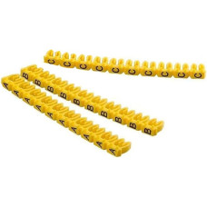 4mm Letter A-Z Cable Markers, Pack of 260 Plastic Yellow Letter Cable Markers Clip