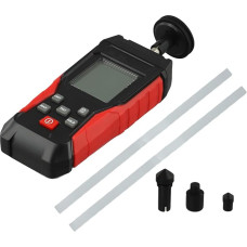 Digitales Drehzahlmessgerät TA500C mit Kontakt- und berührungsloser Messung, LED-Display, 3–100000 U/min, Schwarz/Rot