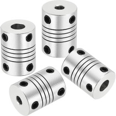 išteklių žemėlapis Lanksčios kupplungos, 4 mm bis 6 mm, Gelenkverbinder aus Aluminiumlegierung, lanksčios Wellenkupplungen, Motorkupplung für 3D-Drucker, CNC-Maschine, Motorführung, DIY-Encoder D15 x L 20 mm