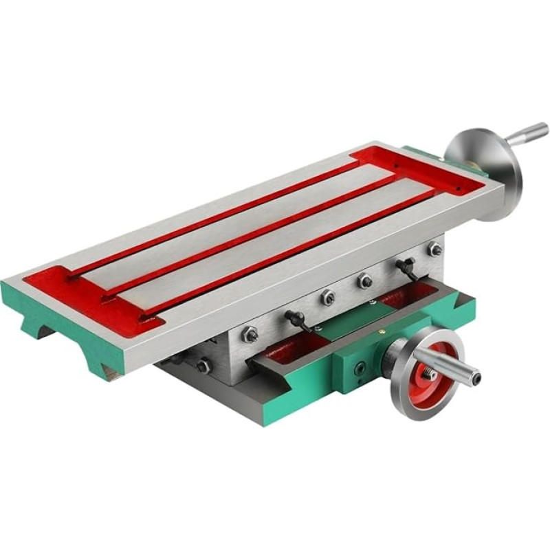 Fräsmaschine, Frästisch 17,7 x 6,7 Zoll, 2-Achsen, 4-Wege-Verstellung, Multifunktions-Frästisch for Fräs- und Bohrmaschinen