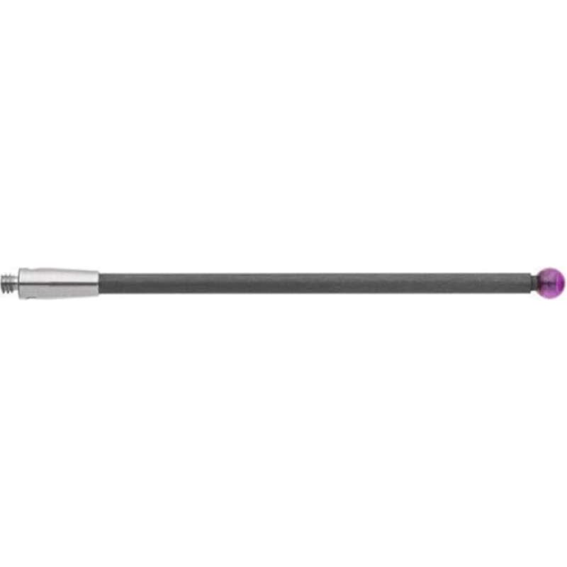 A-5003-9506 CMM-Sondennadel für M2-Gewinde, 3 mm, rote Kugel, 50 mm