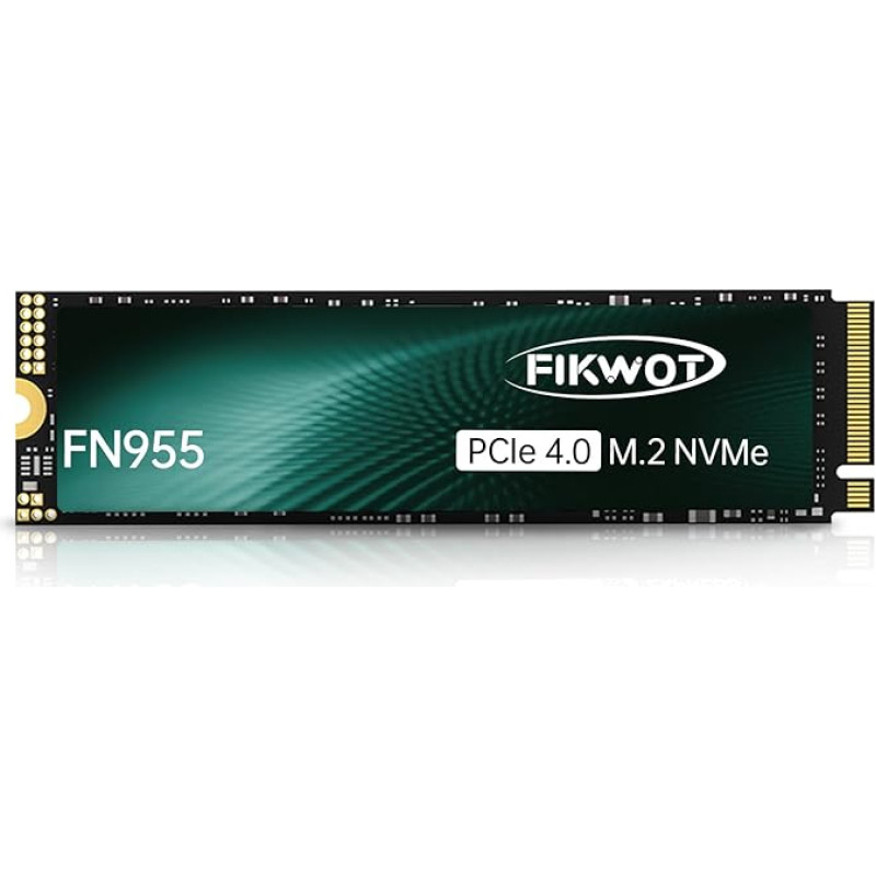 FN955 4 TB M.2 PCIe Gen4 vidinis kietosios būsenos diskas su grafeno aušinimo lipduku - iki 7350 MB/s, dinaminė SLC spartinančioji atmintinė, suderinamas su nešiojamaisiais ir staliniais kompiuteriais