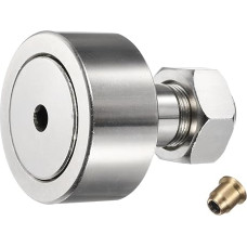 sourcing map Cam Follower Runner Bearing, CF24/KRV62 X Needle Bearing, 62mm Roller Diameter, M24 Bolt Type for Machine Tool Guide Rail (Hexagon Socket)