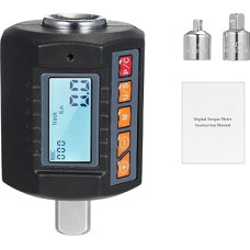 Digitaler Drehmomentmesser, Schraubenschlüssel, Drehmomenttester, Antrieb, Inkl. Adapteris Drehmomentmessgeräte Autoreparaturen PräZisionsmessung(13.5-135Nm)