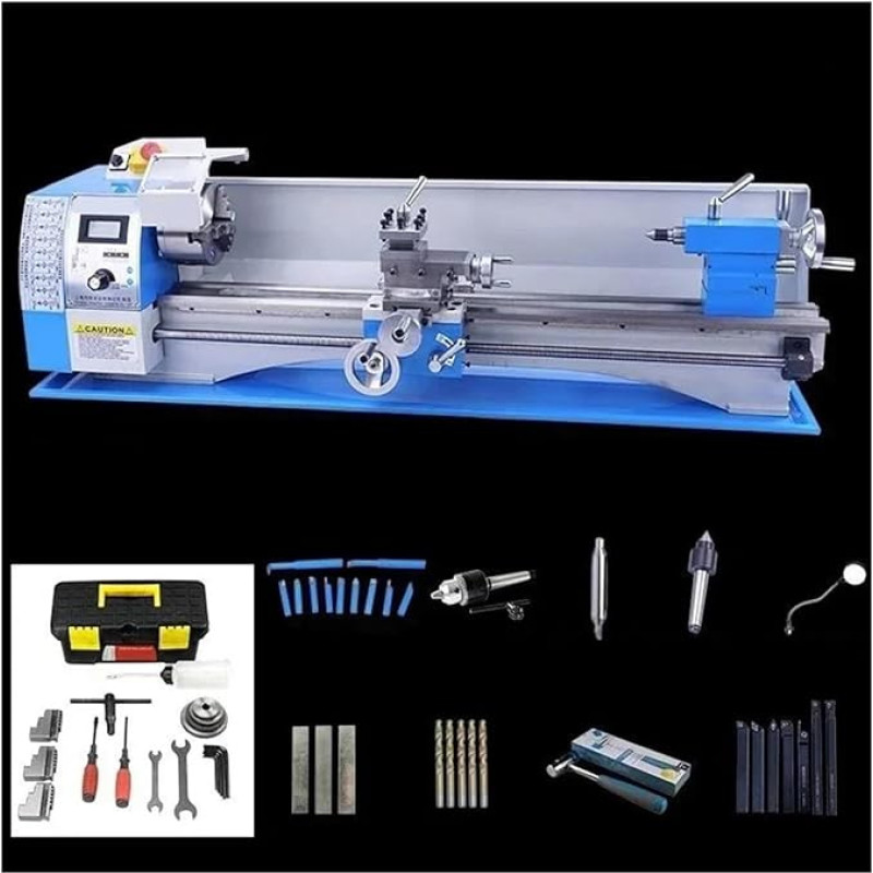 210 Multifunktions-Mikrometer Metall-Kleinholzbearbeitungsmaschine Werkzeug Haushalts-Kleinperlenmaschine CNC-Drehmaschine 220V (Digitalanzeige)