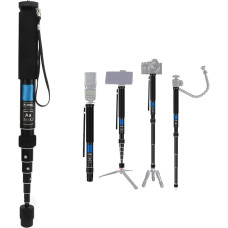 Focket 63 Inch Camera Monopod, 8 Section Travel Monopod Lightweight Portable Monopod Aluminium Monopod Photography Monopod Load 11 lbs Heavy Duty Monopod