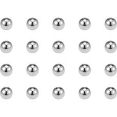 XYWHPGV Tikslūs rutuliukai 7/32 colio kietas chromuotas plienas G25, skirtas rutuliniams guoliams, dviračio raktų žiedo ratui, 100 vnt. (72576 BB908 FB3B2 C34AF 3aaac 9a4a0