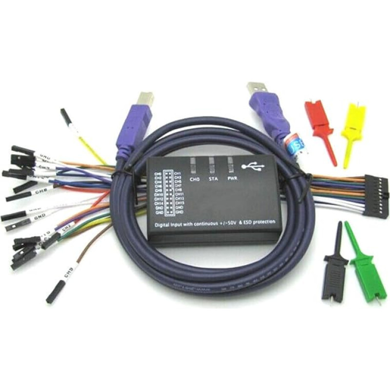 Naujasis 16 kanalų 100 MHz USB loginis analizatorius ARM-FPGA