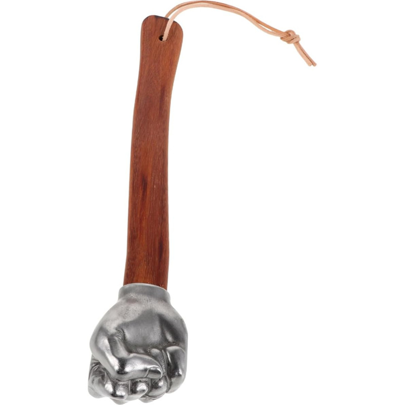 OSALADI Multifunktionaler Vollhammer Mehrzweckhammer Universalhammer mit ergonomischem Griff Fausthandhammer faustförmiges Hammerwerkzeug hölzerner Griffhammer Fausthammer Silver