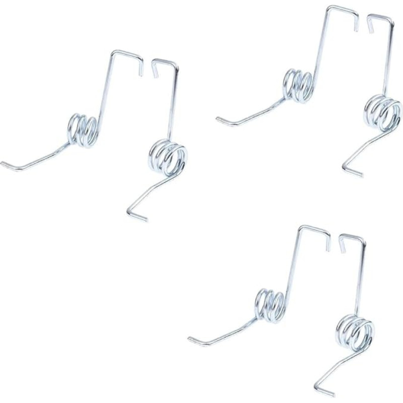 Torsionfeder Für Rotierenden Wischmopp, Fußstütze, Reparaturteile, Drahtdurchmesser 2,5 mm/Left*3Pcs+Right*3Pcs