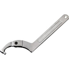 Verstellbarer Schraubenschlüssel für Rundmutter-Demontage, geschmiedeter Chrom-Vanadium-Stahl-Hakenschlüssel mit polierter Verchromung, 17,8 cm, 20,3 cm, 30,5 cm, 38,1 cm Handwerkzeug (51-121