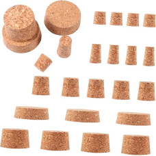 30 Stück Teiliges Korkstopfen Natürlichem Kork Vielseitige Flaschenverschluss abdeckung für Wein Getränkeflaschen Praktische Dichtung für Zuhause und Gastronomie Verschiedene für