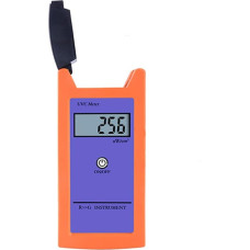 UVC-Lichtmessgerät für Reptilienlampen und UV-Quellen, 0-1999 uW/cm² Bereich, 220-280 nm Reaktion, LCD-Display, für orange Farbe
