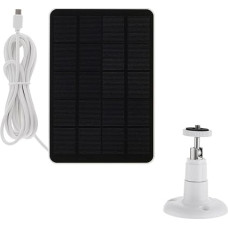 Saulės kolektorius 10 W ląstelių įkroviklis 5 V Lauko žygiai Vandeniui atsparus saulės energijos įkrovimo kameros durų skambučio pratęsimas namams Labai efektyvus stabilus (baltas)
