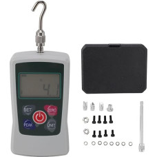 Jeffergarden 50-500 N Tragbares Digitales Push-Pull-Kraftmessgerät, Vielseitig Einsetzbar, Lange Batterielebensdauer, Genaue Messung, Aluminiumlegierungsmaterial, Hintergrundbeleuchtetes