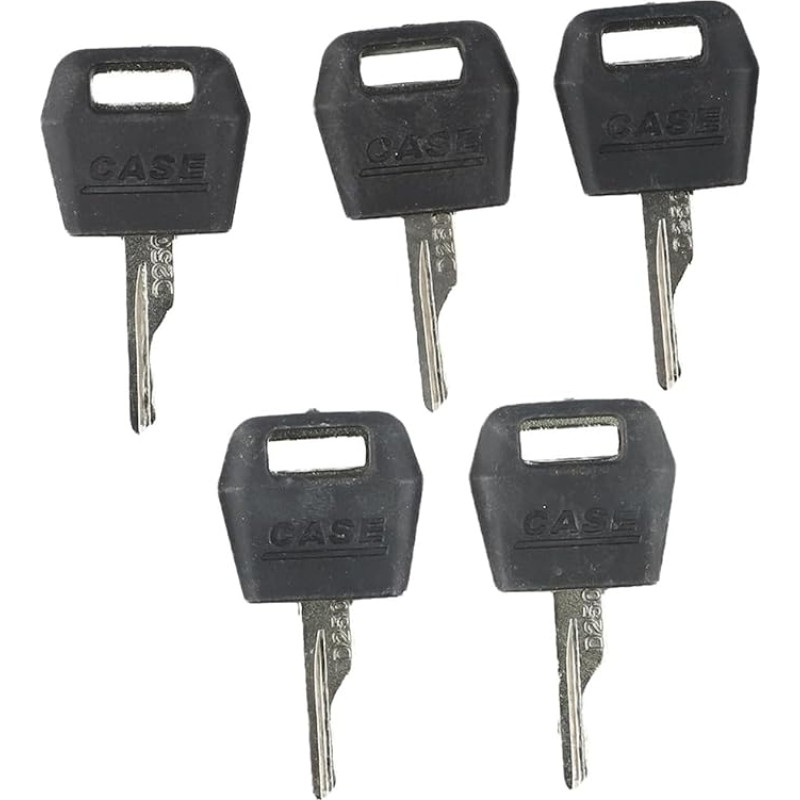 5-teiliges Zündschlüssel-Set 1964831C2 für Koffer schwere Ausrüstung, funktioniert mit mehreren Traktormodellen
