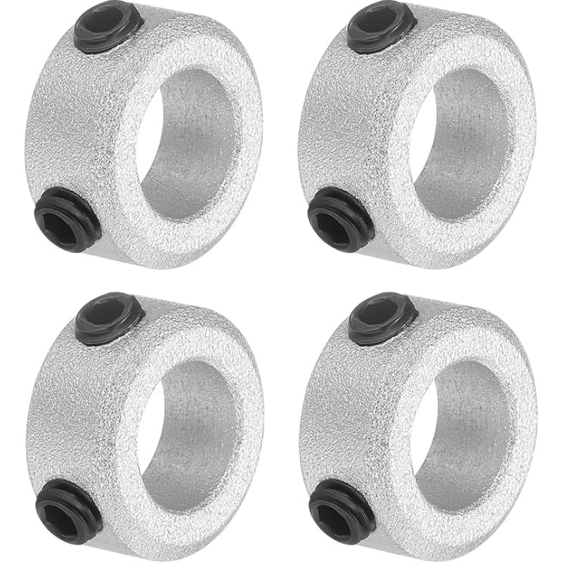 4 vnt. varžtų kaklelio rinkinys 8 mm gręžimo aliuminio lydinio veleno apvadai 14 mm OD 6 mm pločio ašies batai, skirti linijiniam strypo veleno vadovui