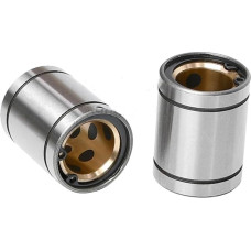 Išorinis plienas Vidinis varis Be alyvos Įvorė Linijinis guolis Varinė įvorė LM10/12/16/20/25/30/35/40/50UU (LM10LUU 10X19X55mm)