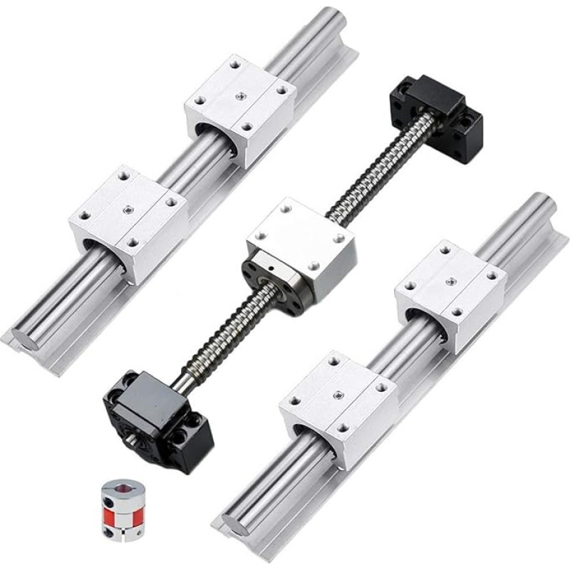 Profesionalus CNC apėjimo modulis SFU1605 SFU1610 Kugelumlaufspindel BK12 BF12 Endunterstützung SBR20 SBR16 Linearführung SBR16UU SBR20UUU Linearlager(Sfu1605 Sbr20,850mm)