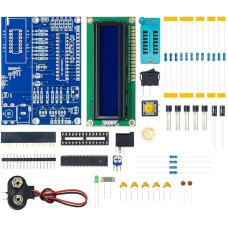 Transistor Tester DIY Kit Elektronische Komponenten Messwerkzeug mit automatischer Erkennung für PNP NPN MOSFET Dioden Widerstände Kondensatoren Induktoren Blau Kit