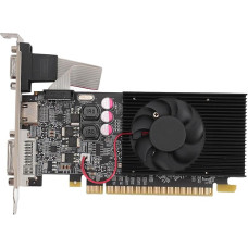 ciciglow GT610 PCI E vaizdo plokštė 2GB DDR3 64BIT PCI Express 2.0 16X stalinio kompiuterio žaidimų vaizdo plokštė Vieno ventiliatoriaus palaikymas HDMI VGA DVI prievadas Windows 10 11 7 8