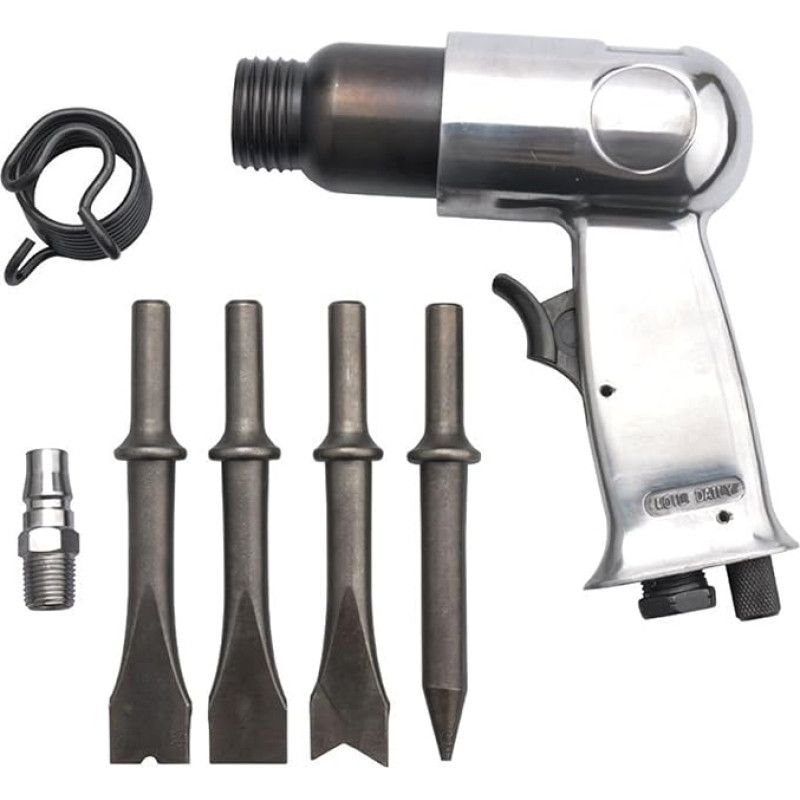 Professionelle pneumatische Handhammerpistole Gasschaufeln 150 mm Lufthammer Kleiner Rostentferner pneumatische Werkzeuge mit 4 Meißeln